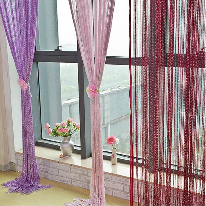 Rèm cửa dạng dây đính hạt kích thước 200x100cm trang trí nội thất