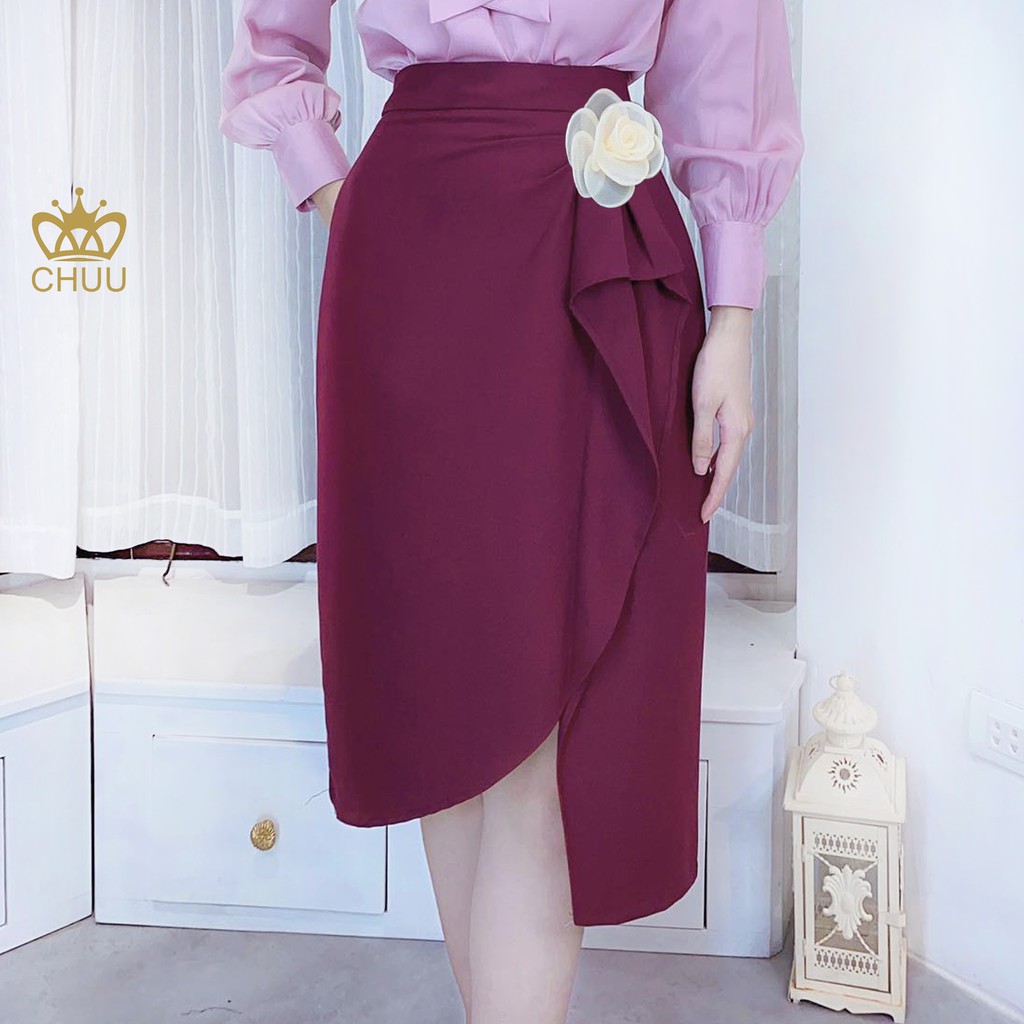 Chân váy bèo nhún che bụng tặng kèm bông cài xinh xắn CHUU CV6103 | BigBuy360 - bigbuy360.vn