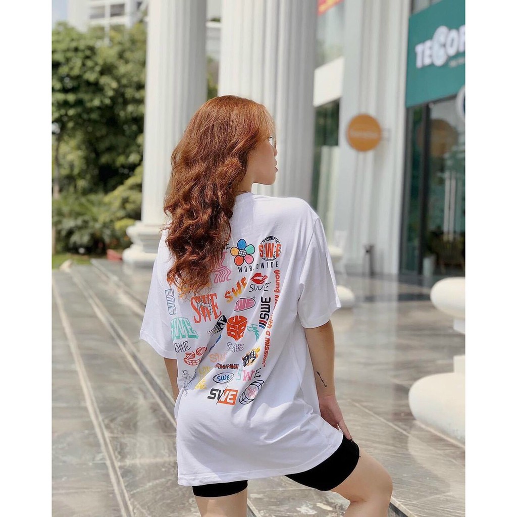 [Hàng chính hãng] Áo thun swe LOGOS tee ngắn tay form rộng nam nữ unisex | BigBuy360 - bigbuy360.vn