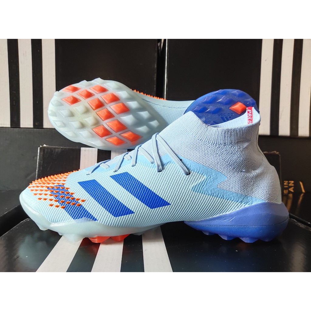 Giày đá bóng sân cỏ nhân tạo cao cấp giá rẻ Adidas Predator Mutator 20.1 TF Xanh Dương Cam