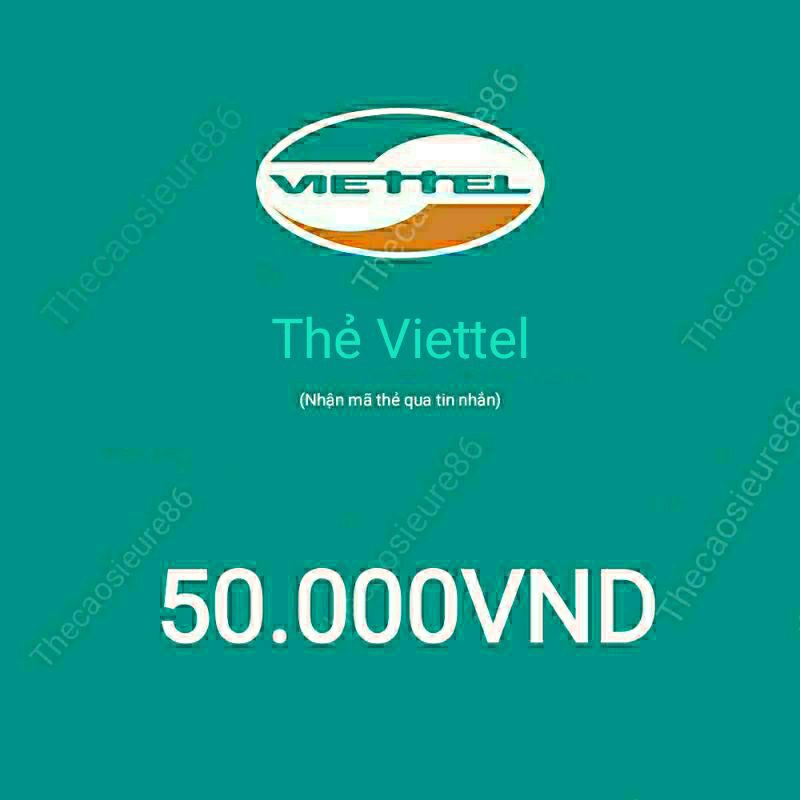 Thẻ viettel 50k