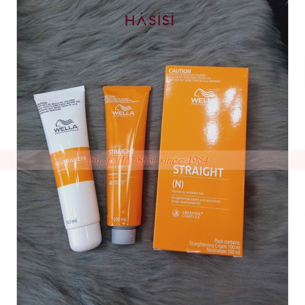 Thuốc Duỗi Tóc WELLA - Straightenning Cream And Neutralizer 100ml (Dành Cho Tóc Khỏe)