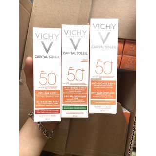 Kem Chống Nắng Ngăn Sạm Da Vichy Ideal Soleil 3-in-1 Tinted Anti Dark Spots Care SPF50+ 50ml