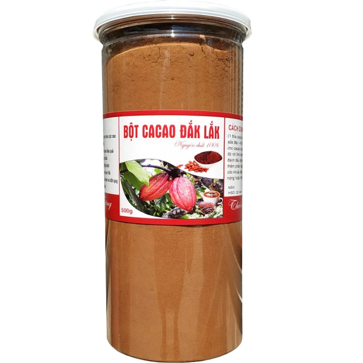 500G Bột ca cao nguyên chất không đường tốt cho sức khỏe