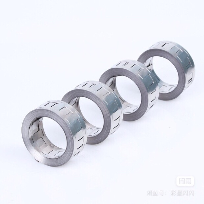 Kẽm hàn đôi 18650 vuông 0.15*27mm loại tốt dài 1m, kẽm hàn đơn 0.2*0.8mm 1 mét