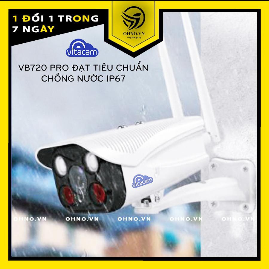 Camera IP Wifi Vitacam giám sát ngoài trời VB720 Pro ban đêm có màu – OHNO Việt Nam