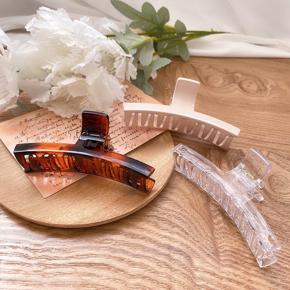 Kẹp Tóc Acrylic Nhiều Màu Thời Trang Hàn Quốc Đơn Giản Cho Nữ