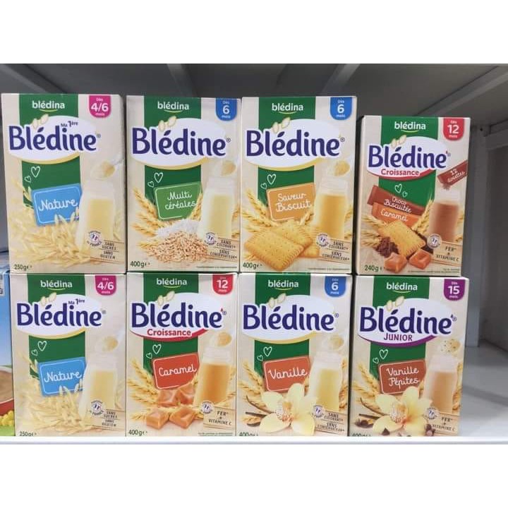 Bột pha sữa Bledina 400g đủ vị cho bé từ 4M