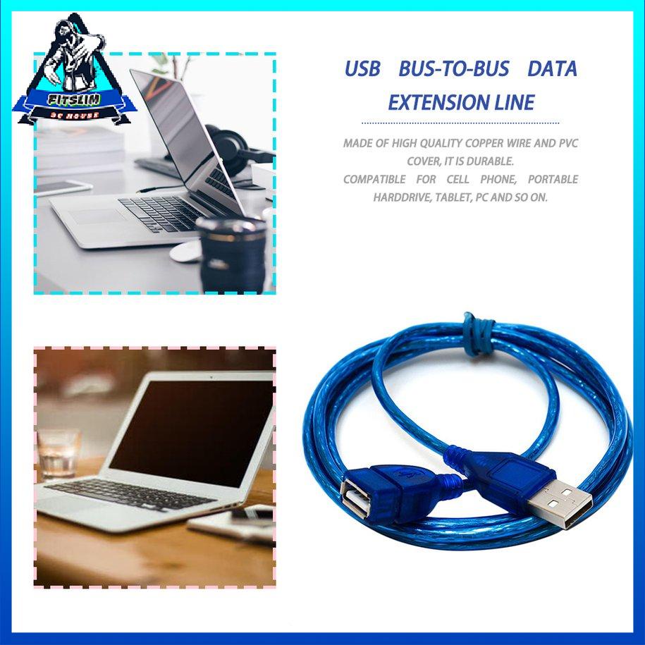Dây nối dài 1M Cáp mở rộng truyền dữ liệu USB 2.0 Nam sang Nữ siêu dài [8/15]