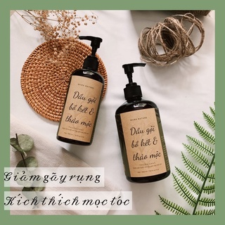 Dầu gội bồ kết, dầu gội thảo mộc, dầu gội sạch gàu, nấm, ngăn rụng tóc - 300ml