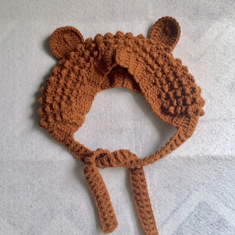 Combo mũ & găng tay gấu handmade làm từ len đáng yêu ngộ nghĩnh