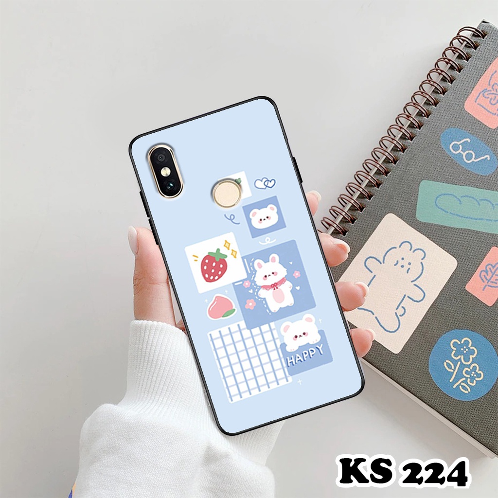 Ốp lưng Xiaomi Mi A1 - Xiaomi Mi A2 - Xiaomi Mi A2 Lite - Ốp in hình thỏ con dễ thương - Lưng nhám Viền TPU