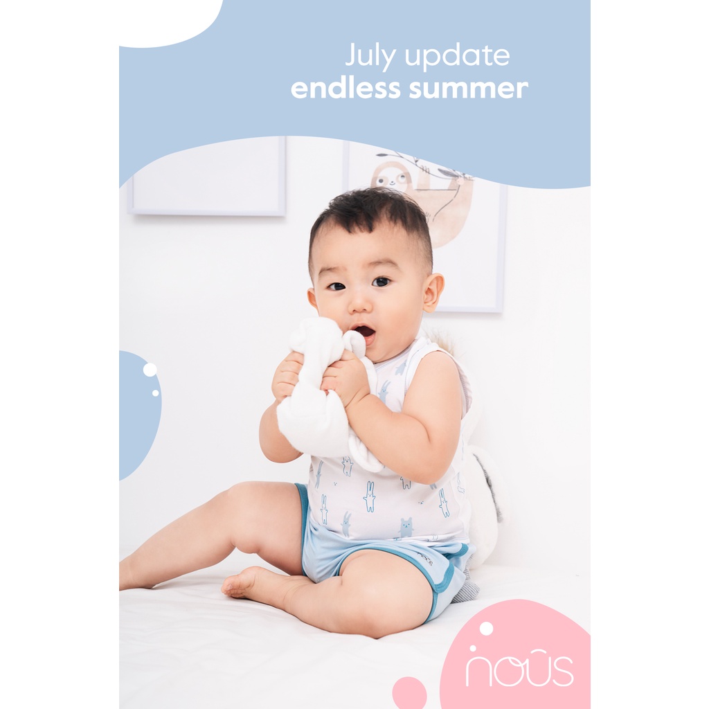 Bộ ba lỗ kẻ vàng ong nhỏ cho bé từ 9 tháng tuổi đến 2 tuổi Nu Petit - Nous Bình Dương - Bipbipstore