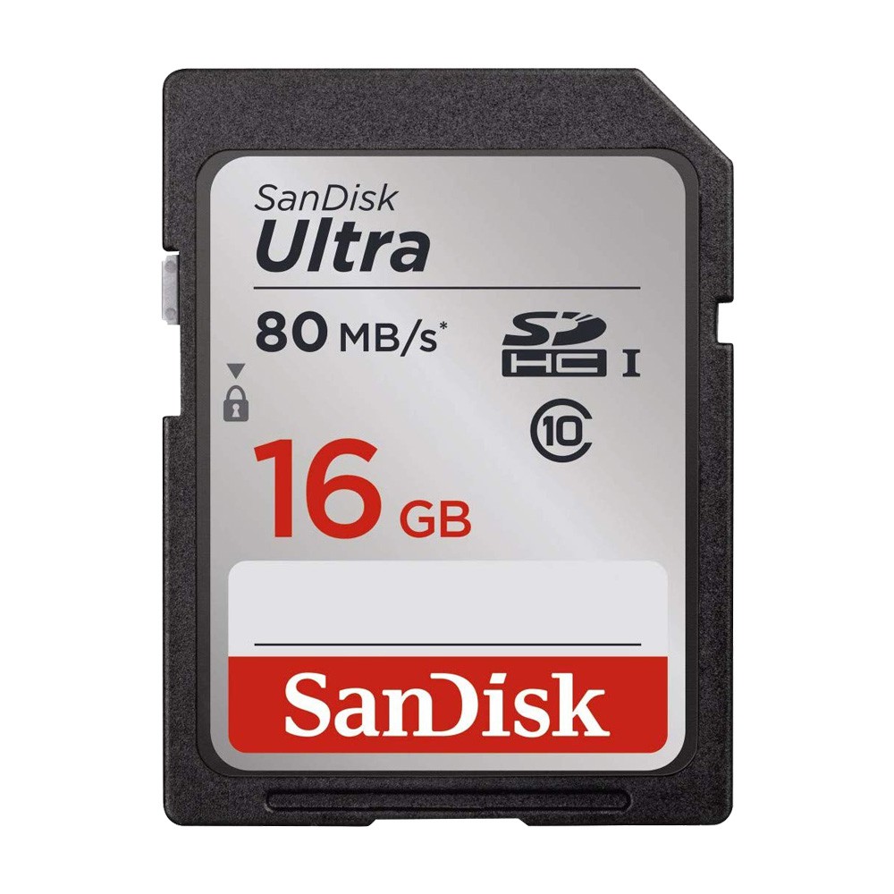 Thẻ nhớ Máy Ảnh SDHC SanDisk Ultra 533x 16GB UHS-I 80MB/s (Xám)