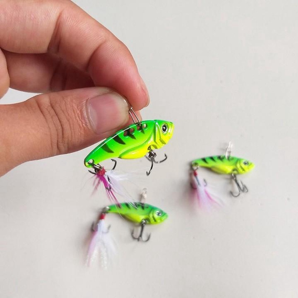 Mồi câu lure cá sắt đuôi lông dài 3,5cm nặng 7g/10g chuyên câu lure, cá lóc cực nhậy phukiencaulure25 cá sắt câu lure