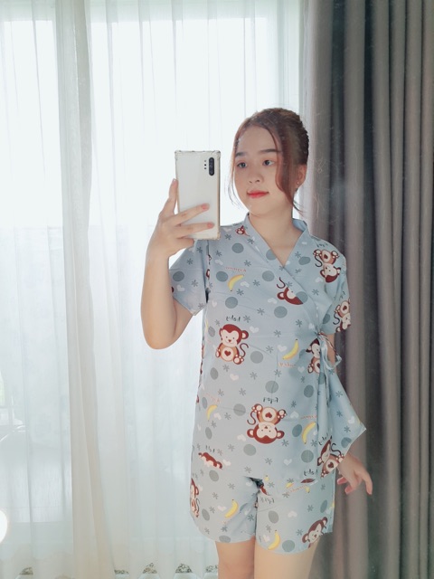 Đồ ngủ Kimono mùa hè Kate Thái form &lt;58kg