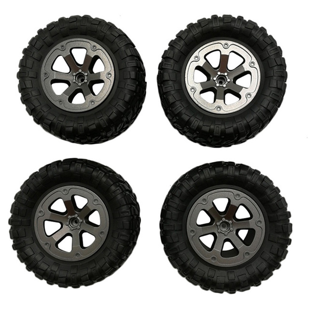 [Mapde] Replacement For 1/16 WPL B14 C24 Truck RC Car 4pcs Upgrade Track Wheels Tire Toy Spare Parts