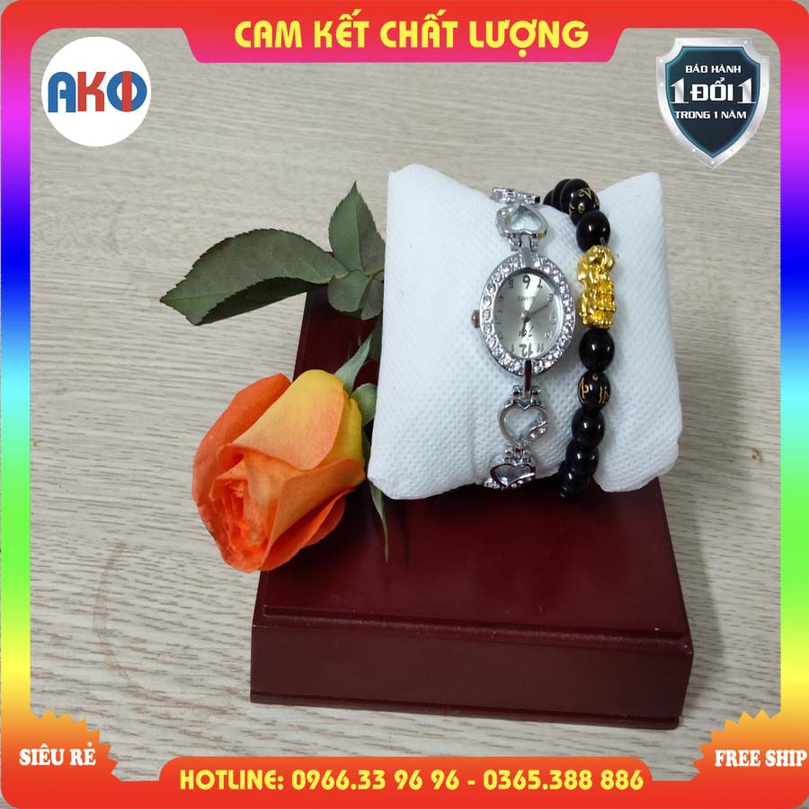 Đồng hồ thời trang nữ - AKIONU_001_B - Cam kết hàng chính hãng - Bảo hành 1 đổi 1 trong vòng 1 năm - Freeship
