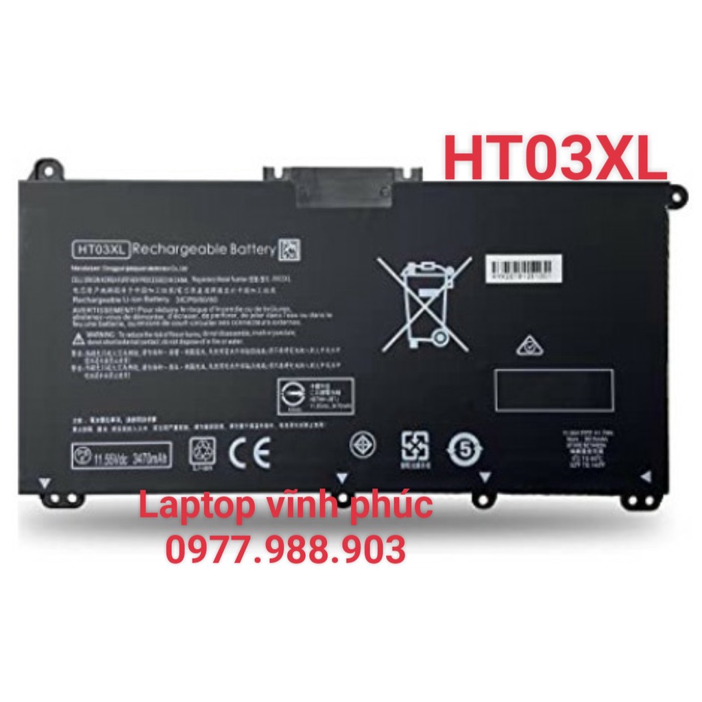 Pin HP HT03XL 15-da 15-db 15-dw 15q-ds 15s-du 15s-fq 15-CC 15-CD 15-DA 15-DB 17-AR 17-BY 17-CA x360 14M 14CA 14CM 14CF 1