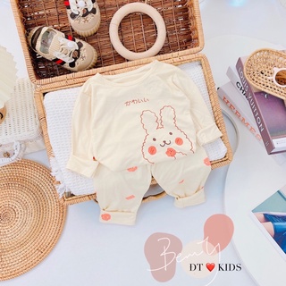 Bộ thun lạnh thỏ má hồng cho bé