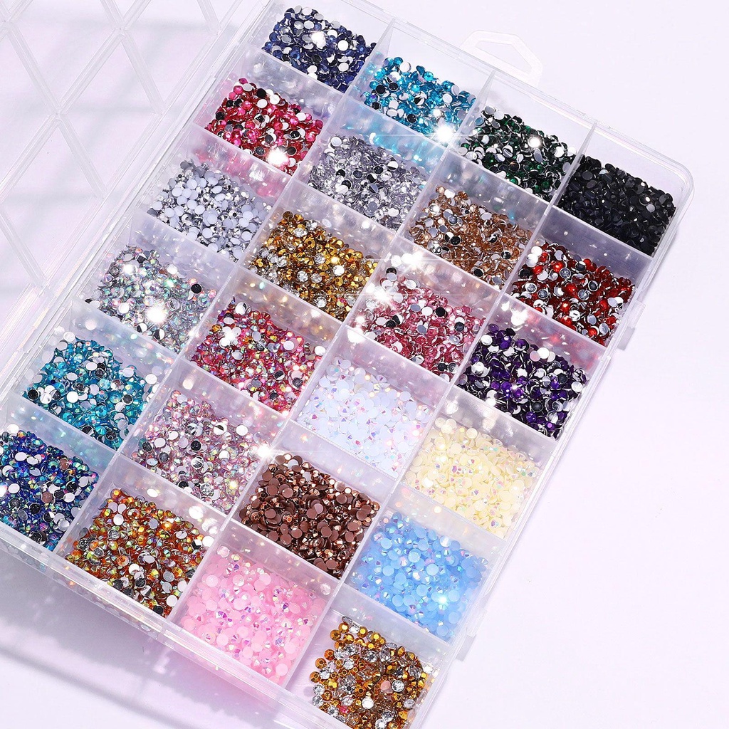 Hộp 3500 Hình Dán Trang Trí Móng Tay Xinh Xắn|Đồ Trang Trí Bằng Nhựa Resin Độc Đáo Sáng Tạo|Phụ Kiện Nhiều Kích Cỡ Đa Chức Năng Tiện Dụng Và Bền