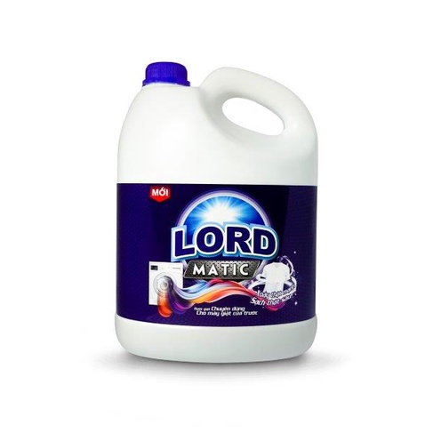 Nước giặt Lord Matic cao cấp 3.8kg - chuyên cho máy giặt lồng ngang