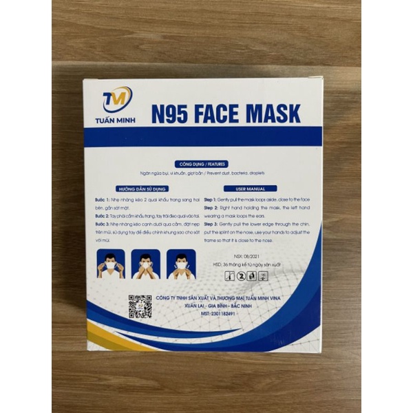 Khẩu Trang Y Tế N95-Face Mask Hộp 10 Cái