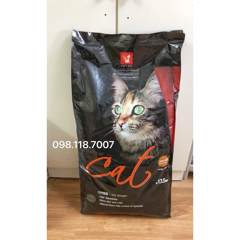 [Mã 155FMCGSALE giảm 7% - tối đa 100K đơn 500K] Hạt thức ăn cho mèo Cat Eye bao 13,5kg