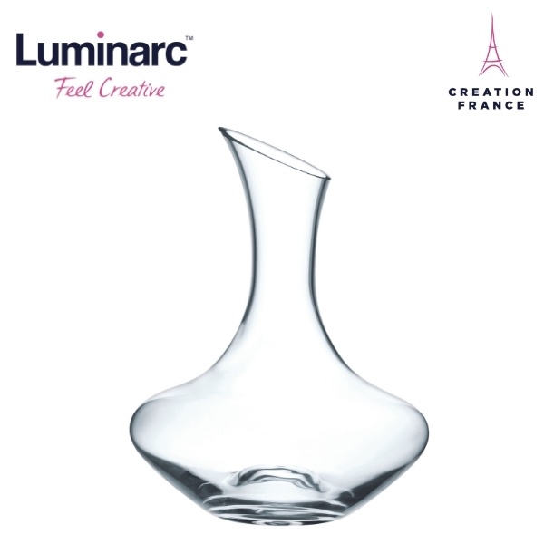 Bình Thở Rượu Vang Decanter Thuỷ Tinh Luminarc Rennes 1.3L - LUREP9380