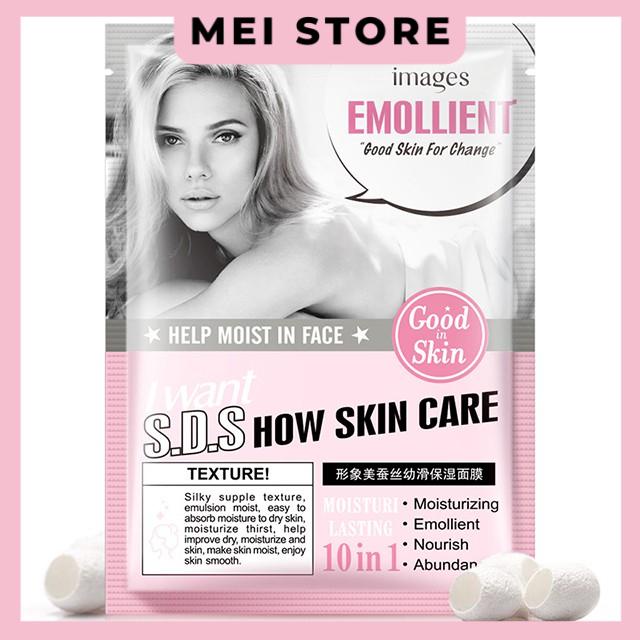 Mặt nạ Cô gái lành mụn dưỡng trắng da Emollient S.D.S Chính hãng Images