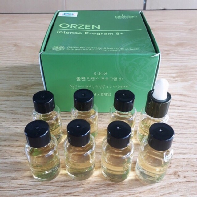 Tinh dầu chống rụng và tăng trưởng kích thích mọc tóc Orzen Intense Program Obsidian 8+ 6mlx8 (₫1.190.000 ₫879.200 26% G