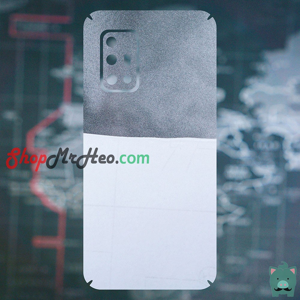 Skin Dán Mặt Sau Lưng Vân 3D Vivo V19 - V19 Neo - Carbon, Hình Hộp, Nhám, Vân Da