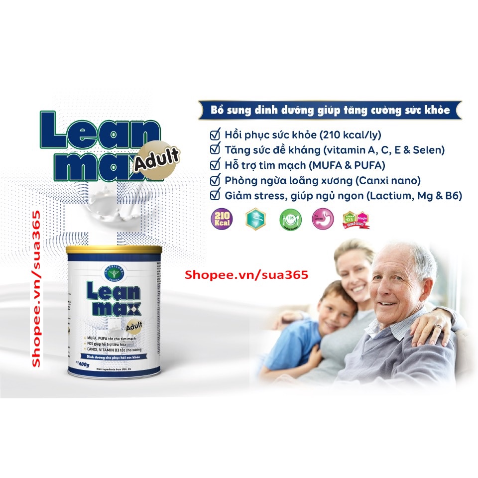 Sữa Leanmax Adult_900g - Cho người trước và sau phẫu thuật - Date Luôn Mới