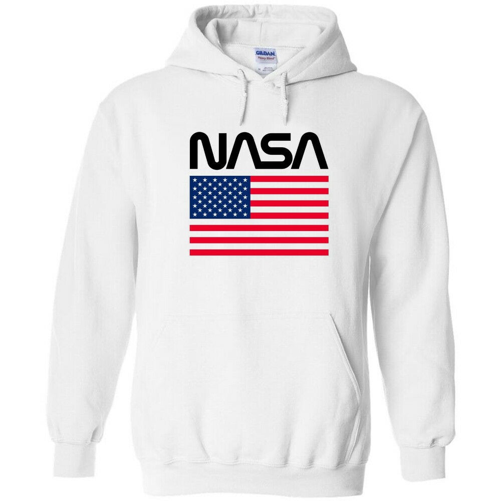 Nasa Áo Khoác Hoodie Thể Thao In Hình Cờ Phi Hành Gia / Phi Hành Gia / Lá Cờ Mỹ / Tàu Vũ Trụ / Phi Hành Gia / Tàu Vũ Trụ Kiểu Retro