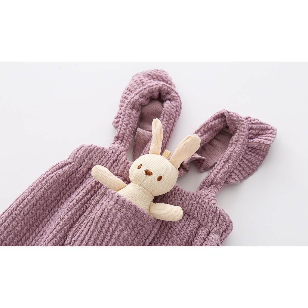 Bộ áo liền quần hai dây dễ thương cho bé gái