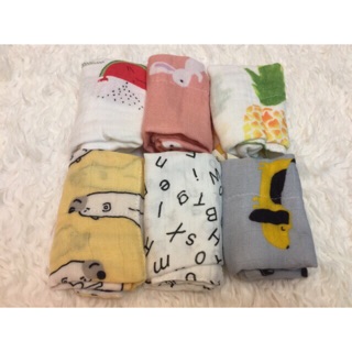 Set 3 khăn sữa sợi tre Muslin