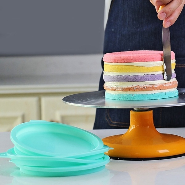 Khuôn Làm Bánh Bằng Silicone Chống Dính Hình Tròn 6 / 8 inch