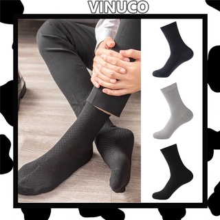 Hộp 5 đôi tất nam Vinuco vớ nam cao cổ kháng khuẩn khử mùi CT6
