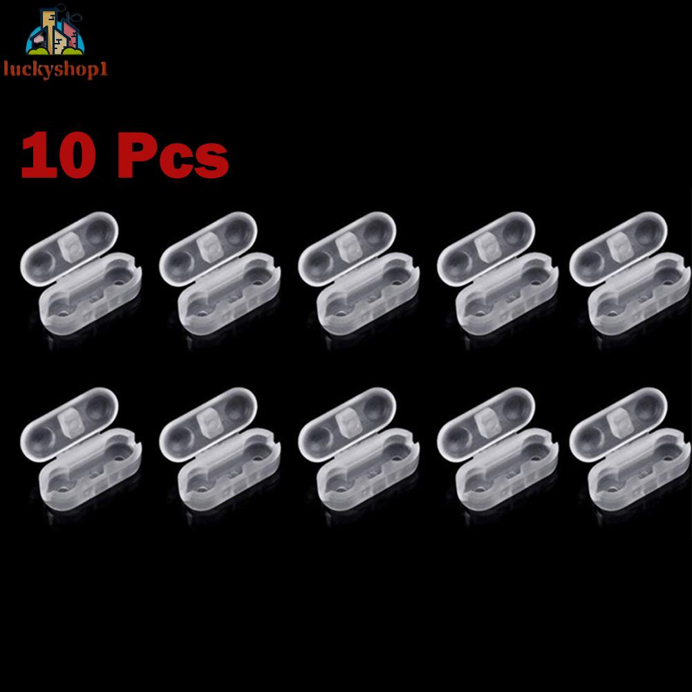 Bộ trong suốt 10/30/50 chiếc 4,5 * 6cm khóa hạt kéo hạt khóa kết nối con lăn rèm Roman mù kéo hạt đầu nối cáp chuyên nghiệp