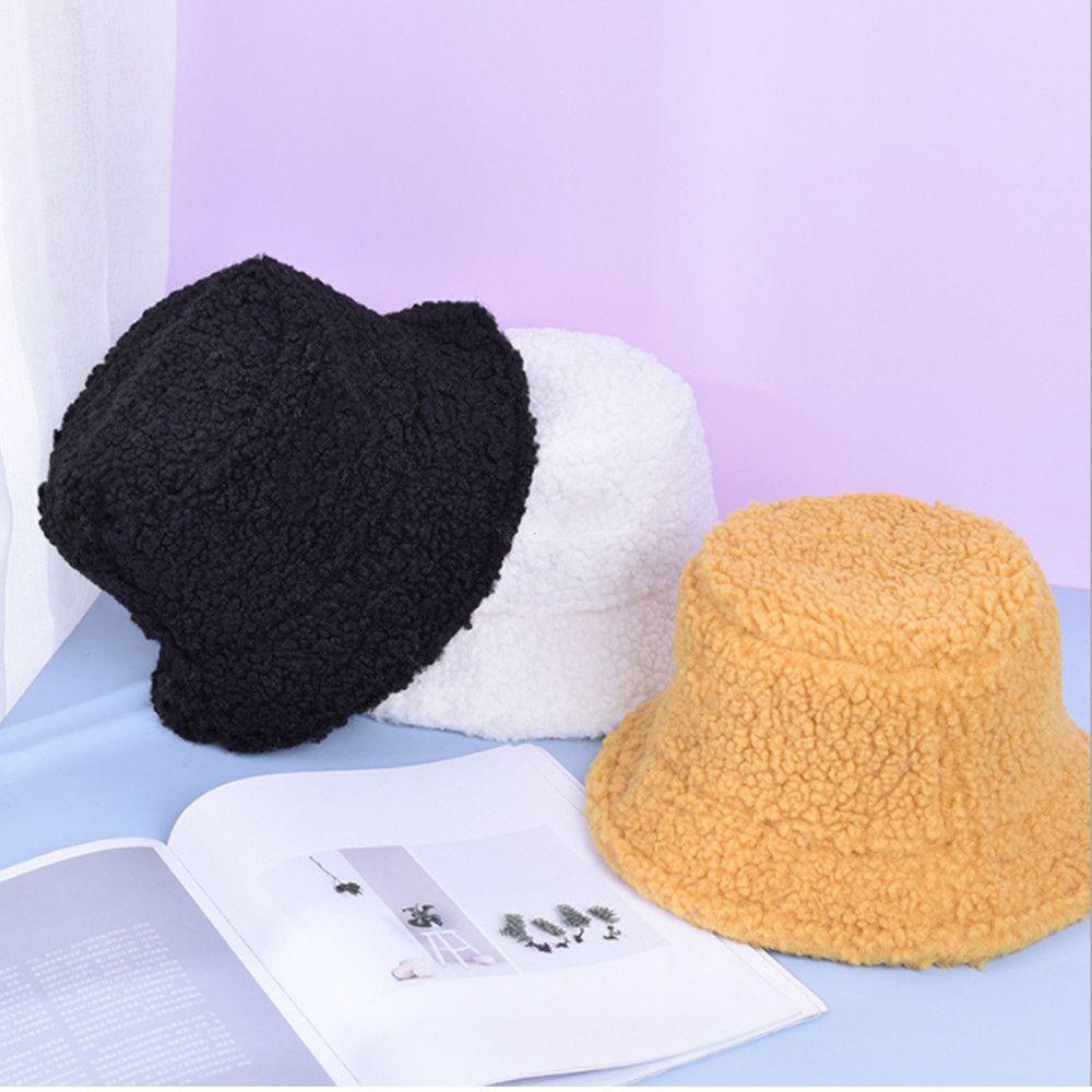Mũ Bucket Chất Liệu Lông Giả Ấm Áp Thời Trang Cho Nữ