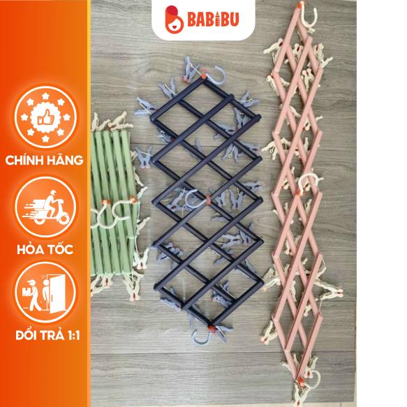 Móc Treo Quần Áo 29 Kẹp Gấp Gọn HÀNG ĐẸP, Đa Năng, Tiện Dụng Babibu - MT29K