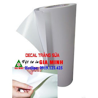 DECAL PVC SỮA - KHỔ A3