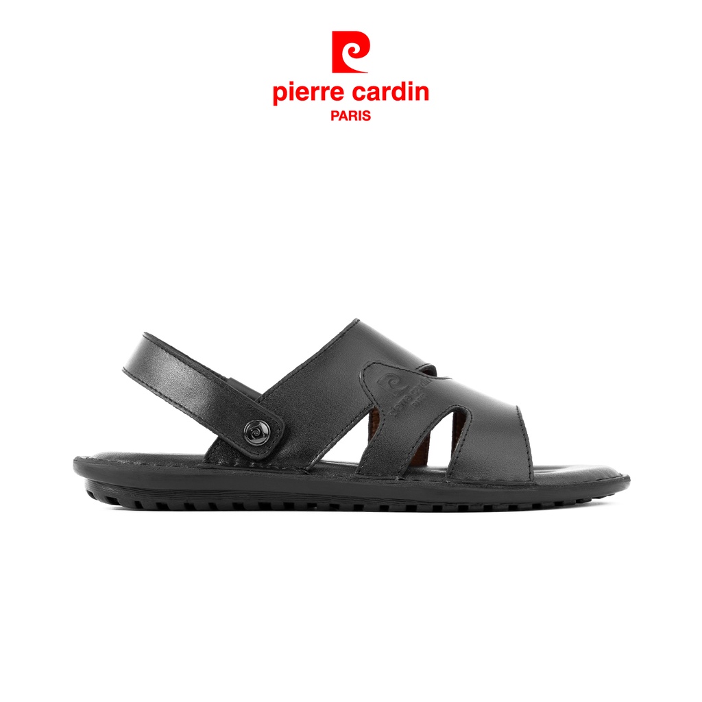 Sandal nam Pierre Cardin da thật nhập khẩu, sang trọng, lịch lãm, hiện đại - PCMFWLF146BLK