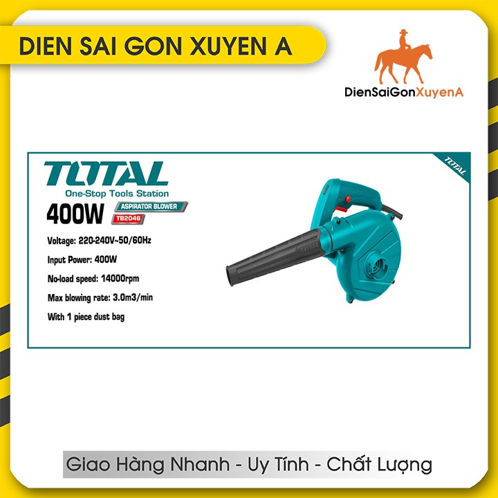 MÁY THỔI BỤI 400W total TB2046 Điện Sài Gòn Xuyên Á