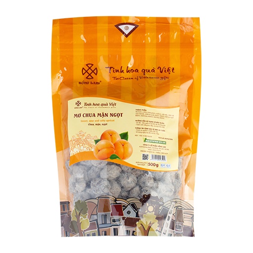 Ô mai  Mơ chua mặn ngọt Hồng Lam - Vị chua mặn ngọt - Hộp/gói