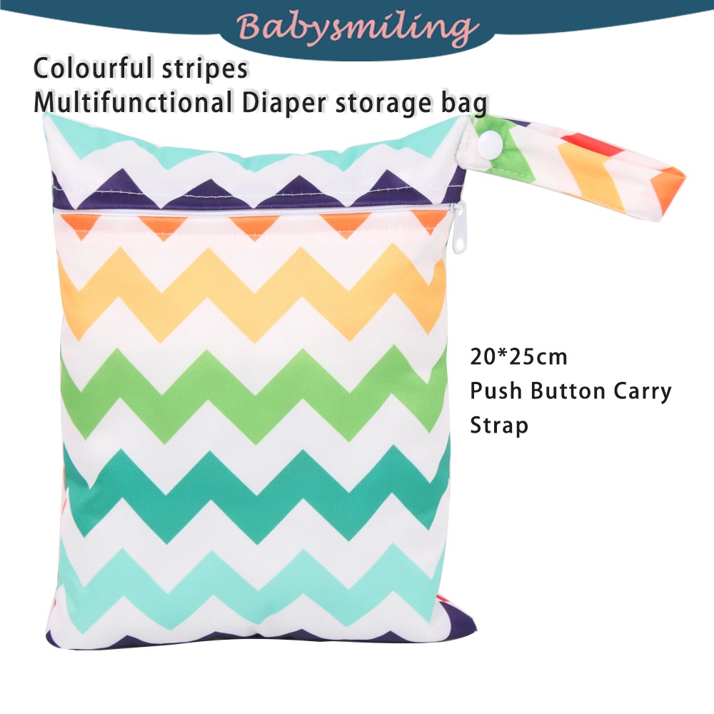 Túi Đựng Tã Em Bé Chống Thấm Nước Tái Sử Dụng Kích Thước 20*25cm