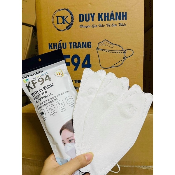 [TP HCM] Q5 Combo 50 cái khẩu trang kf94 màu trắng loại dày