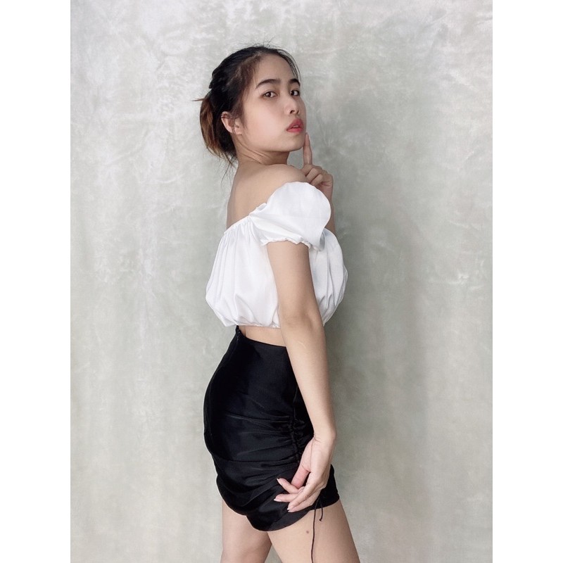 Áo croptop tay con