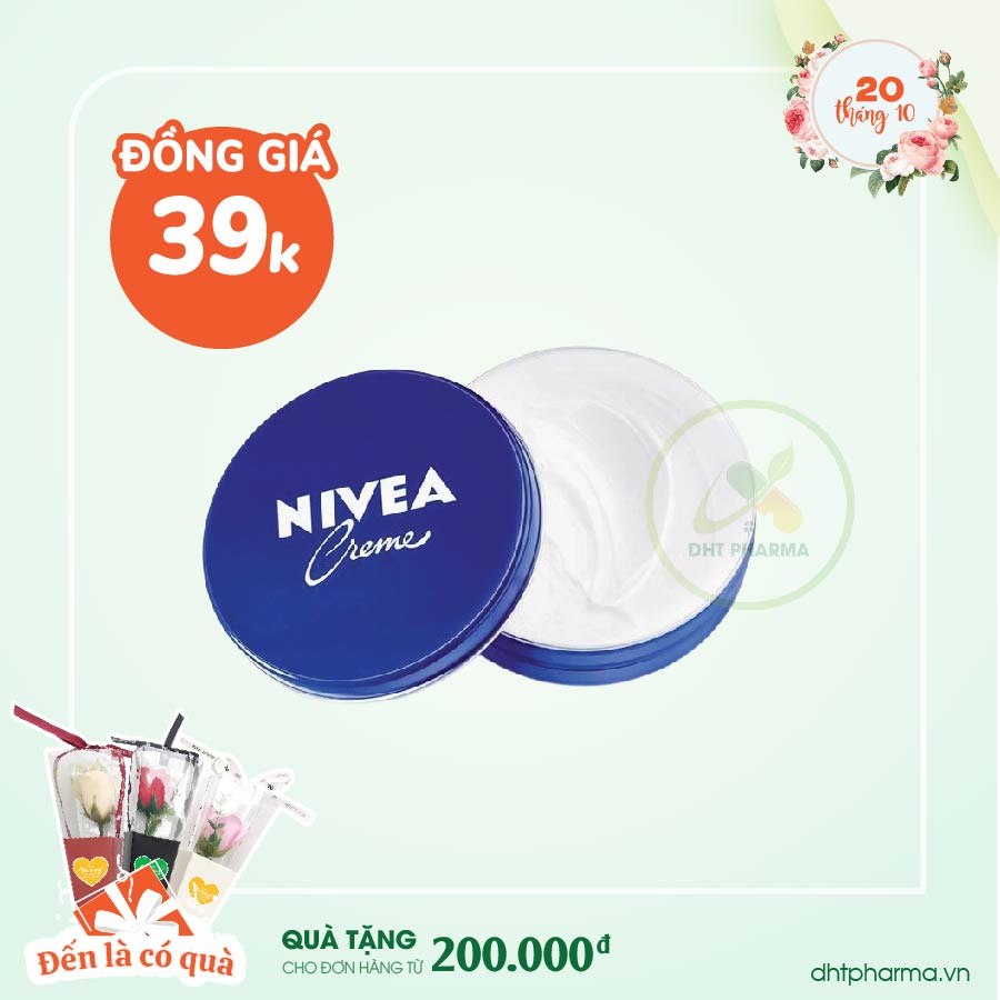 Kem dưỡng ẩm Nivea Creme giúp da mềm mại, mịn màng