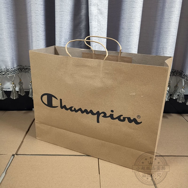 Túi Giấy Mua Sắm Cỡ Lớn In Chữ Champion Cá Tính